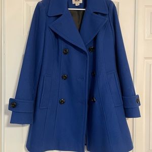 Royal Blue Anne Klein Pea Coat - S